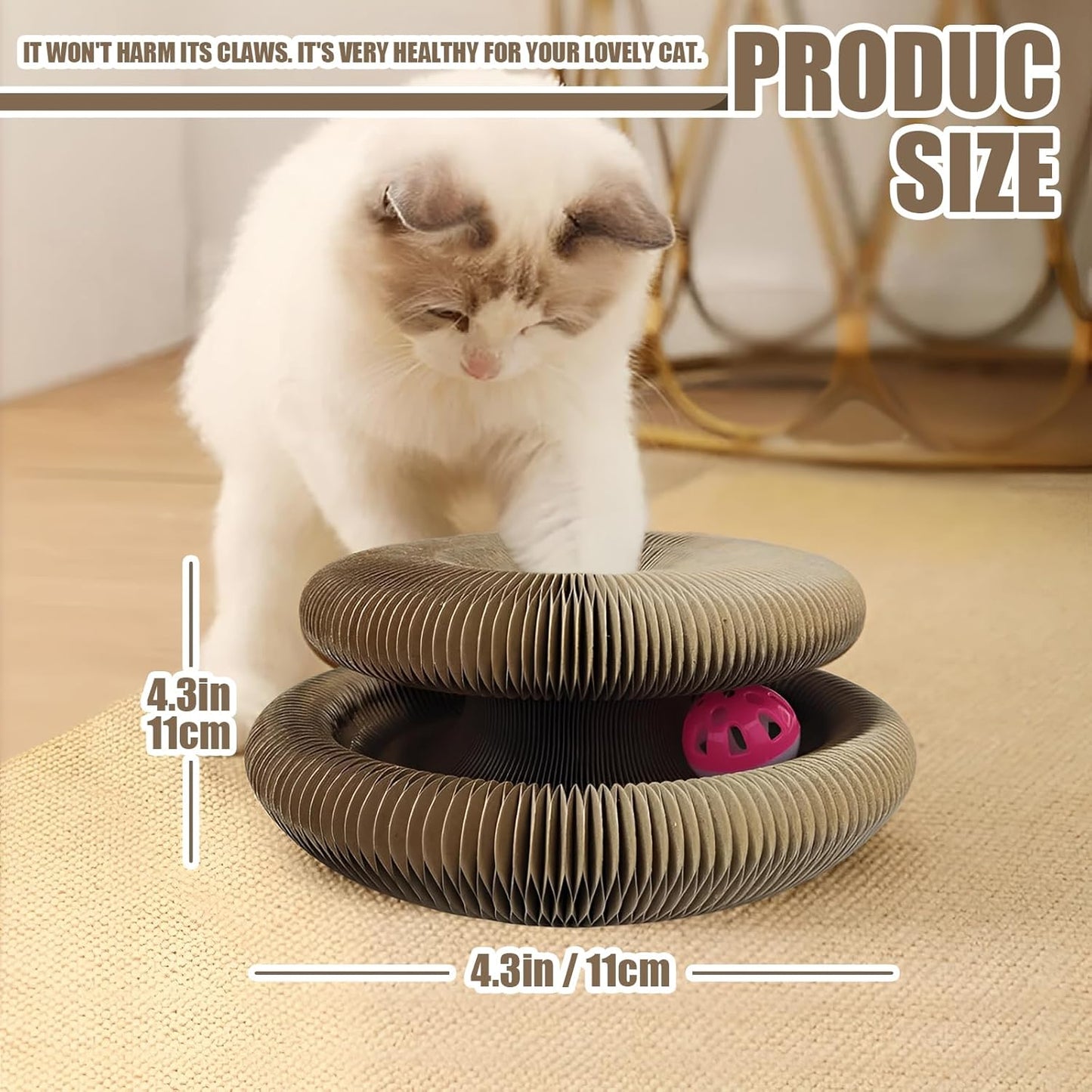 Magic Organ Cat Toy, 1PC Magic Organ Cat Scratching Board, Magic Organ Cat Scratch Board Cat Toy