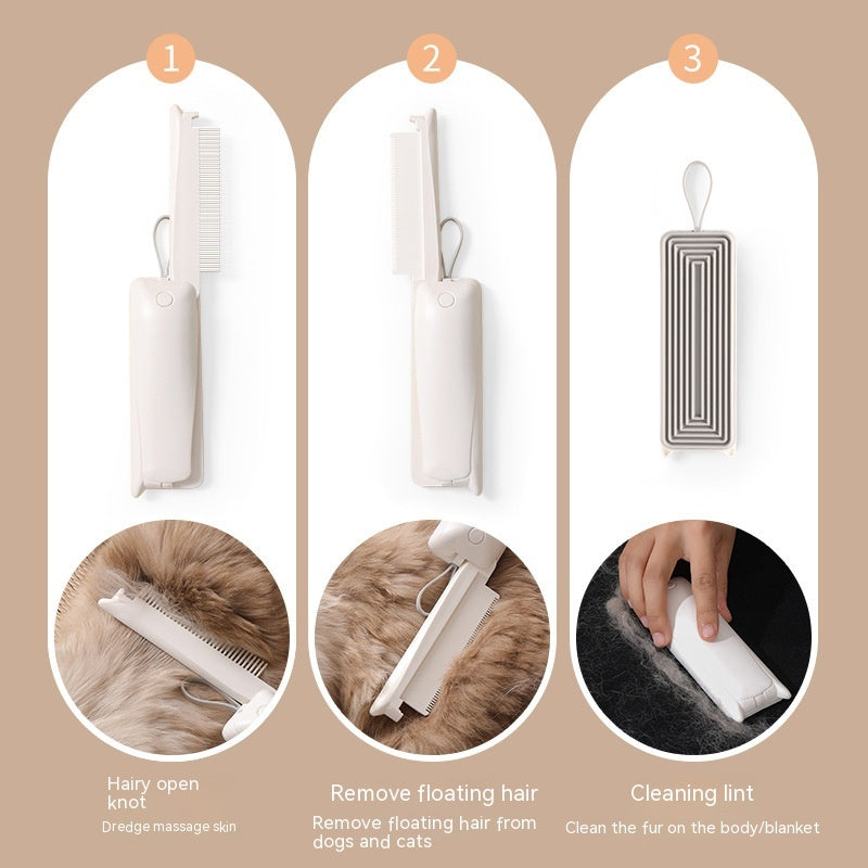 Pet Groomer Pet Hair Removal Brush Cat Grooming Brush Dog Cat Massage Epilator To Remove Floating Hair Cat Hair Dog Pet Supplies - Pet Perks Daily